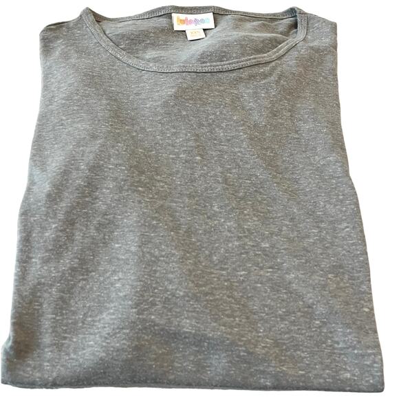 LULAROE SHORT SLEEVE PULL-OVER LIGHTWEIGHT TOP, WOMENS, XXS, LIGHT HEATHER GREY - Picture 3 of 10